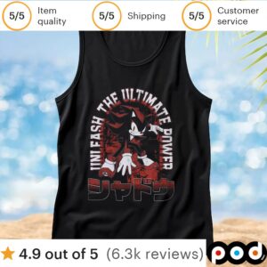 Sonic Shadow The Hedgehog Unleash The Ultimate Tower T Shirt