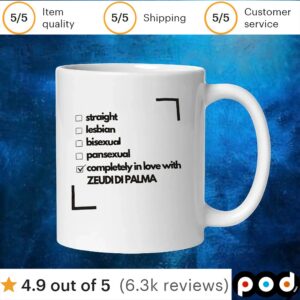 Straight Lesbian Bisexual Pansexual Completely In Love With Zeudi Di Palma T Shirt