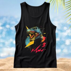 Synthwave Tyrannosaurus Rex Synthosaurus Rex t shirt
