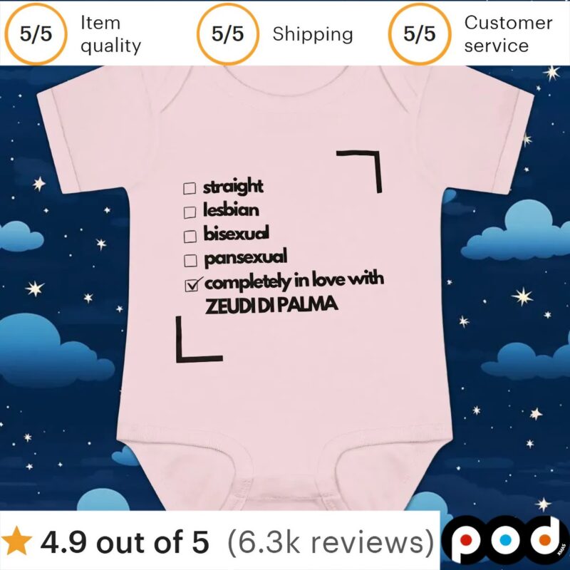 Straight Lesbian Bisexual Pansexual Completely In Love With Zeudi Di Palma T Shirt