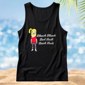 Tammy Larsen bleach blonde bad built butch body t shirt