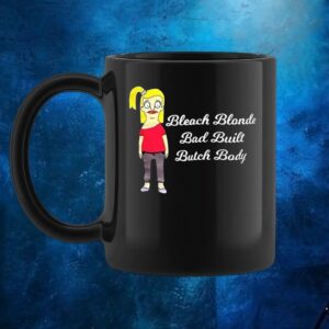 Tammy Larsen bleach blonde bad built butch body t shirt