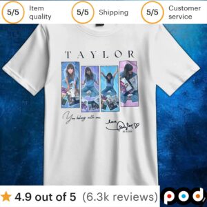 Taylor You Belong With Me Signature T Shirt