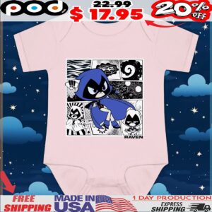 Teen Titans Go! Raven Comic Super Hero Collage T Shirt