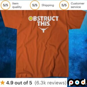 Texas Softball Obstruct This T Shirt