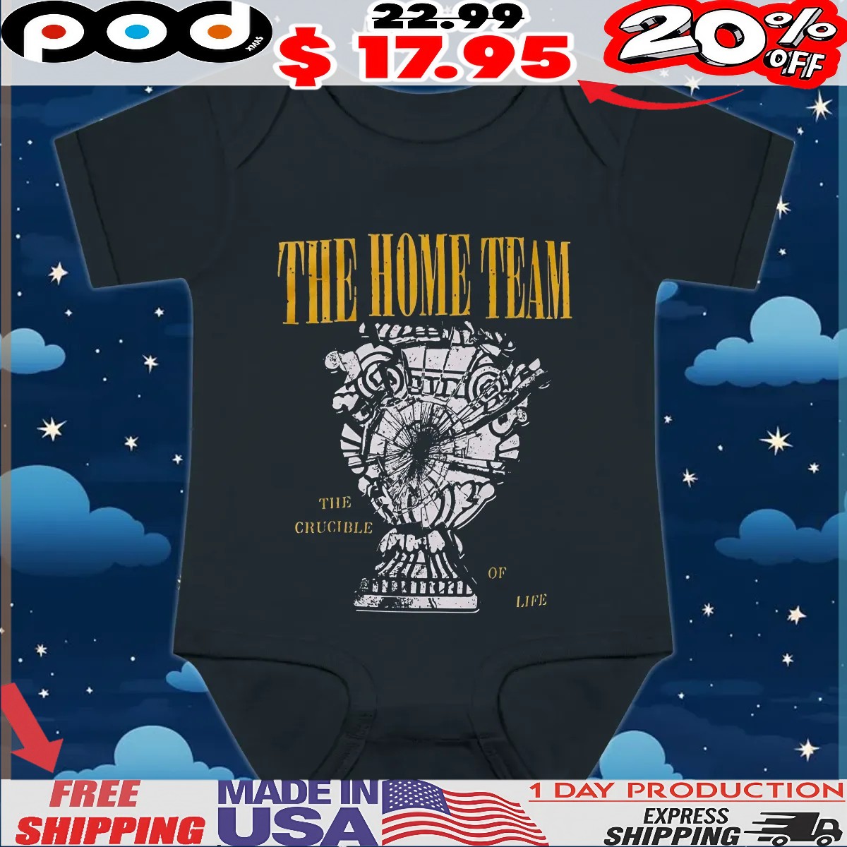 The Home Team The Crucible Of Life Vintage T Shirt