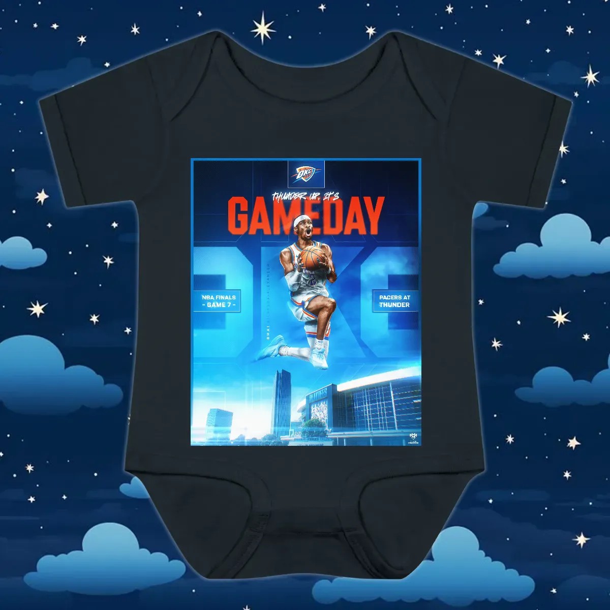 Thunder Up It's Game Day 2025 NBA Finals Pacers At Thunder T Shirt