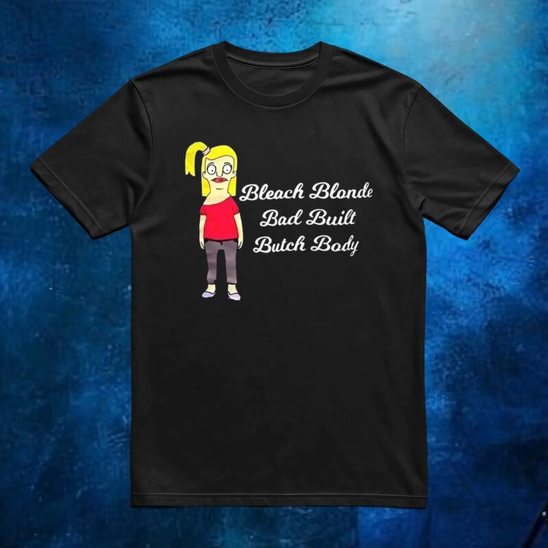 Tammy Larsen bleach blonde bad built butch body t shirt