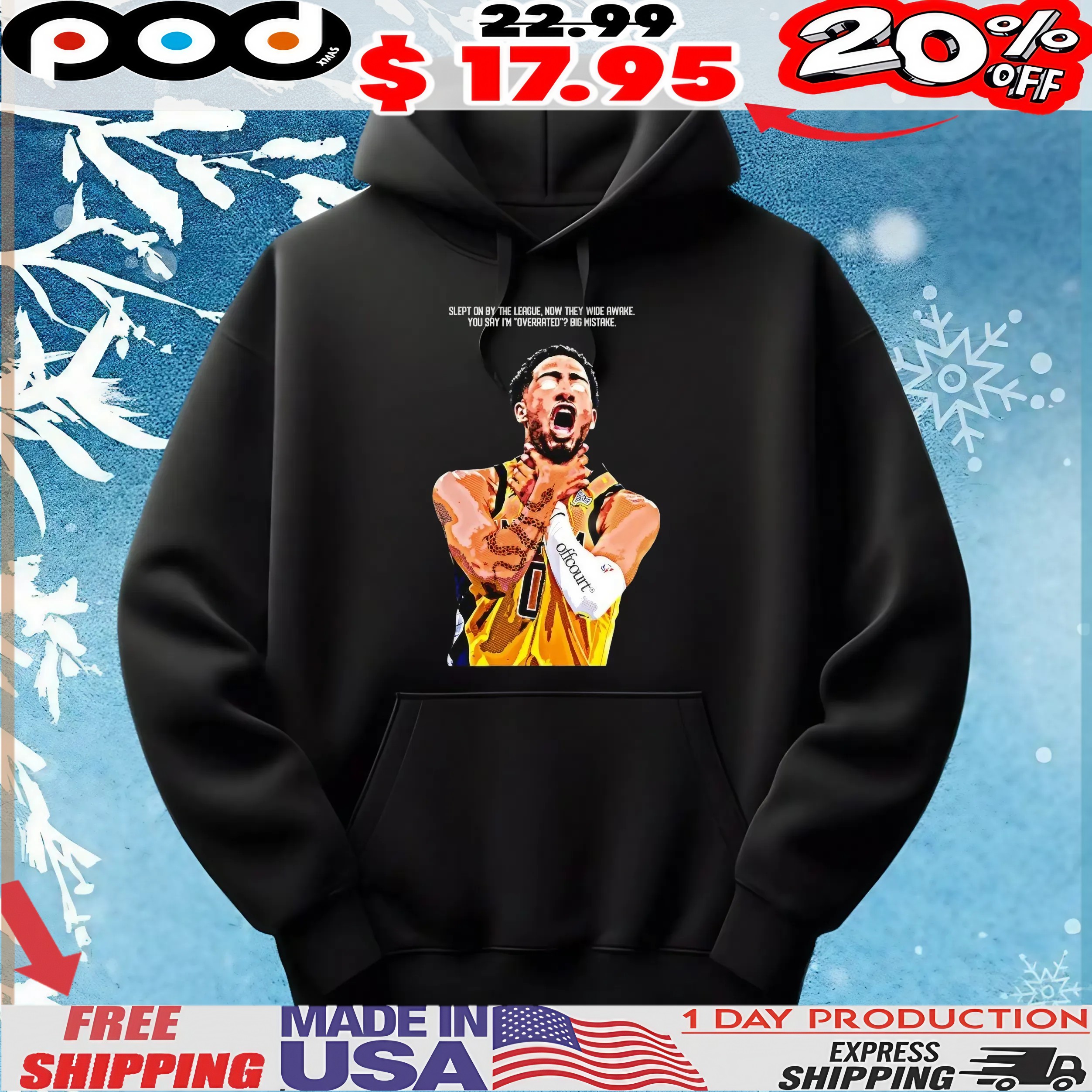 Tyrese Haliburton Choke Slept On By The League Now They Wide Awake You Say I’m Overrated Big Mistake T Shirt