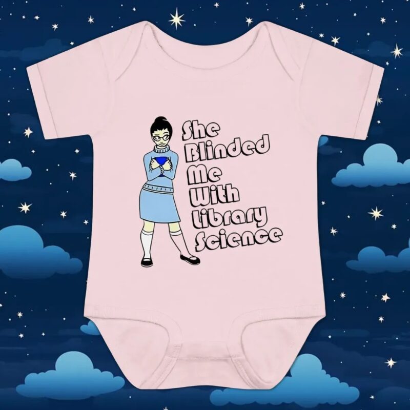Internet Diva Wearing She Blinded Me With Library Science T Shirt
