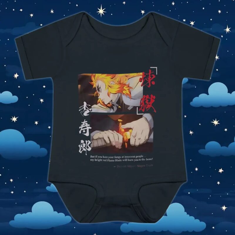 Demon Slayer Kimetsu No Yaiba Rengoku Sword Anime T Shirt