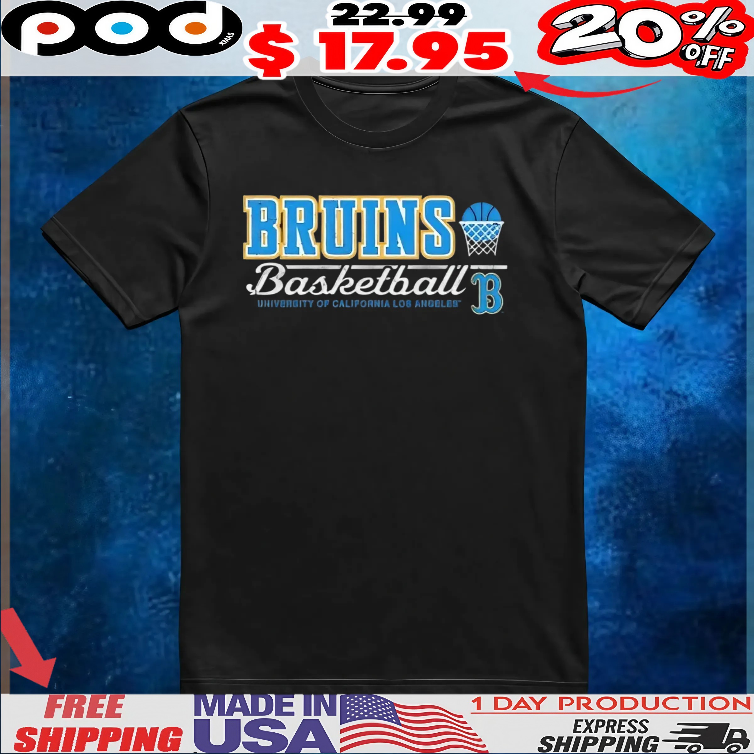 Ucla Bruins Basketball University Of California Los Angeles T Shirt