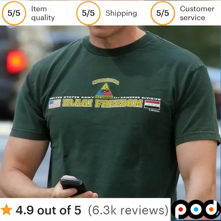 United States Army Dad Coradas 1st Armored Division Iraqi Freedom T Shirt United States Army Dad Coradas 1st Armored Division Iraqi Freedom T Shirt