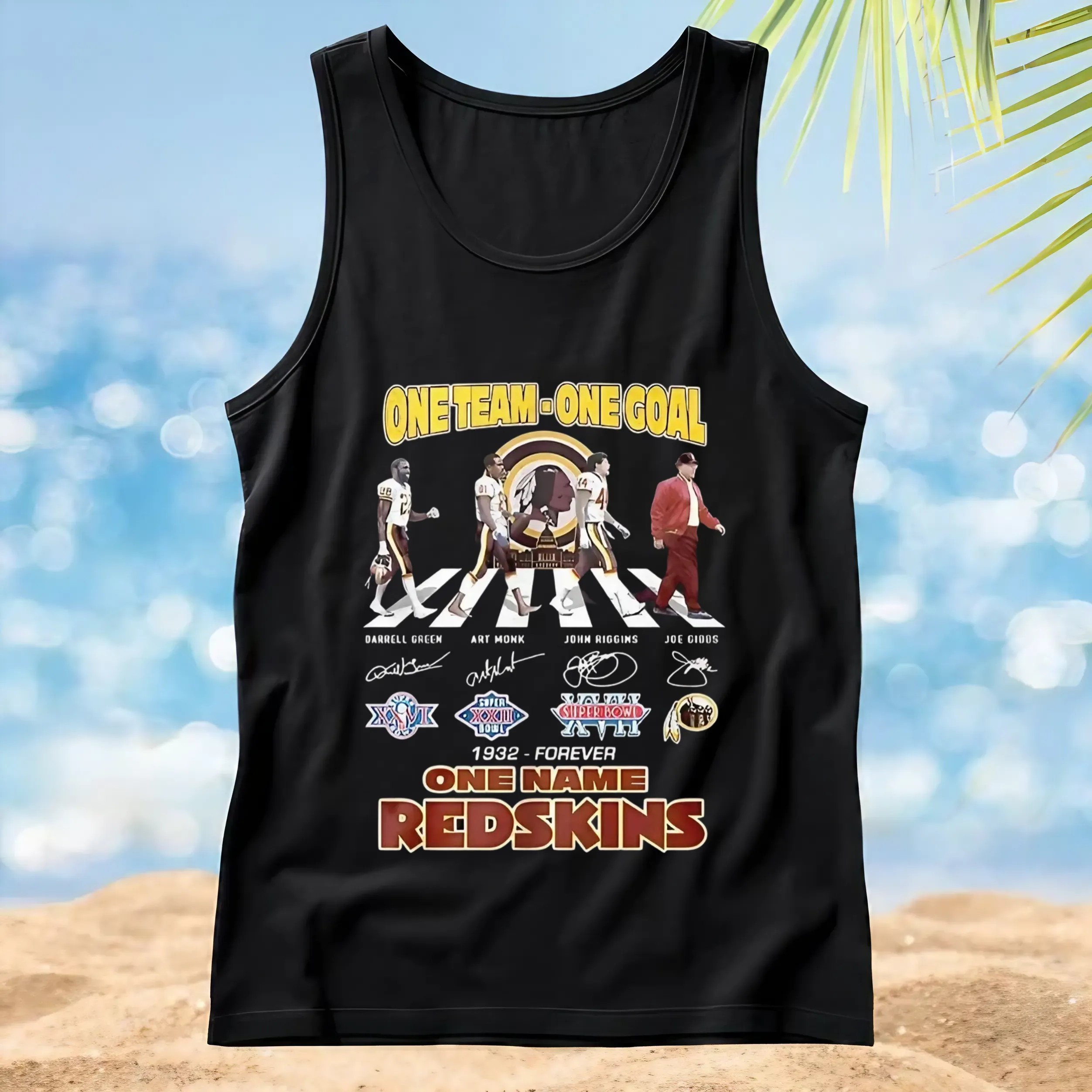 Washington Commanders 1932 forever one team one goal one name Redskins signatures t shirt
