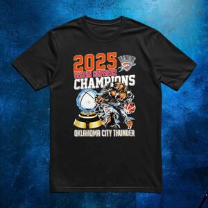 Western Conference Champions Oklahoma City Thunder NBA 2025 T Shirt