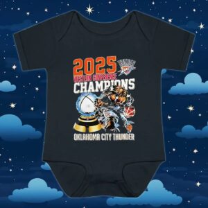 Western Conference Champions Oklahoma City Thunder NBA 2025 T Shirt