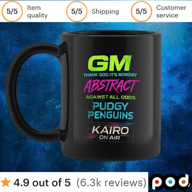 GM thank God it’s monday abstract against all odds pudgy penguins t shirt