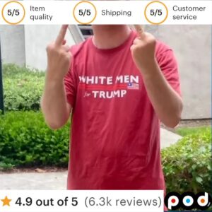 White Men For Trump T Shirt