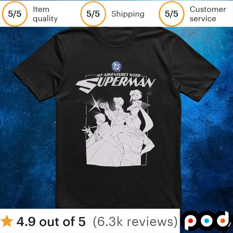 DC Comics My Adventures With Superman Group T Shirt