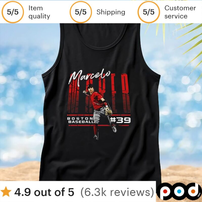 Marcelo Mayer Boston Red Sox MLB baseball throw t shirt