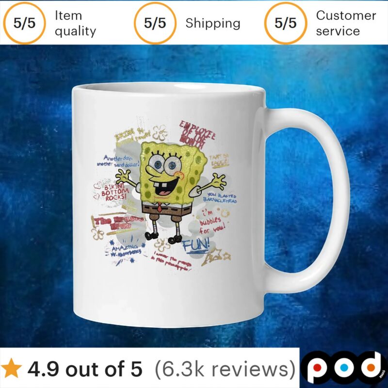 A SpongeBob collage shirt design from 2005 t shirt A SpongeBob collage shirt design from 2005 t shirt