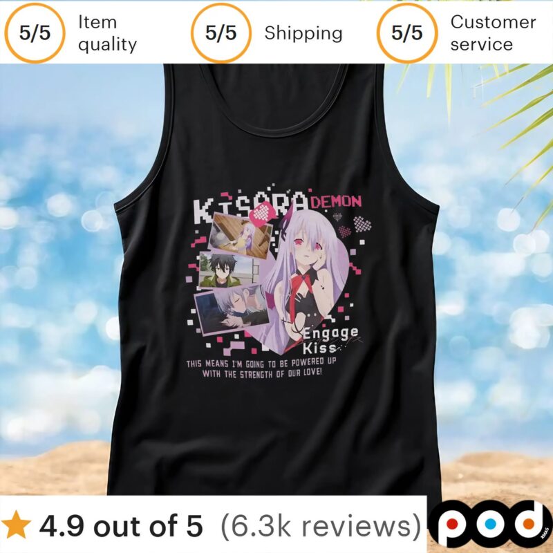 Engage Kiss Heart Panels Kisara Demon T Shirt