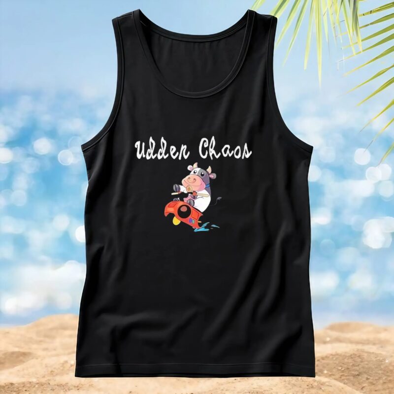 Udder Chaos Moo Moo Meadows Cow Shirt