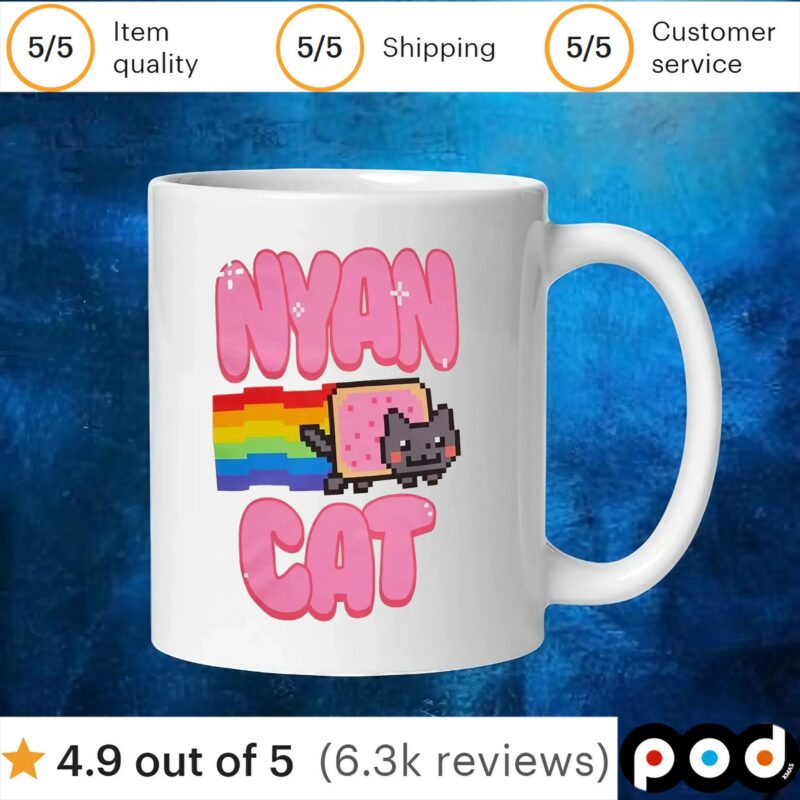 Nyan Cat Logo T Shirt