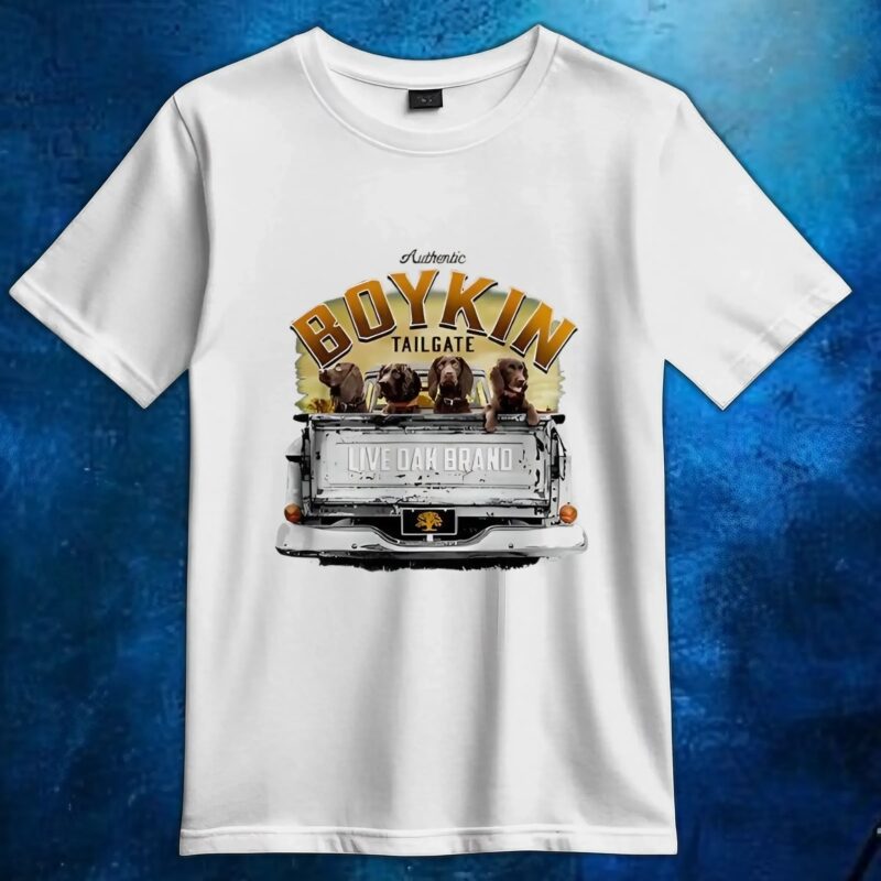 Authentic boykin tailgate live dak brand t shirt