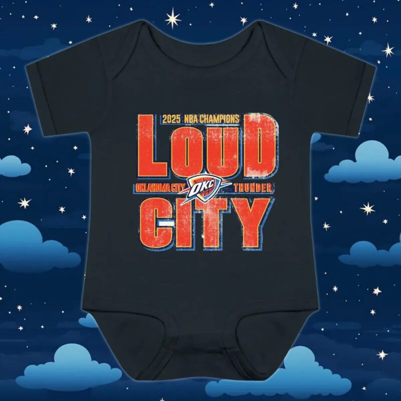 OKC Thunder 2025 NBA Champions Loud City Vintage T shirt