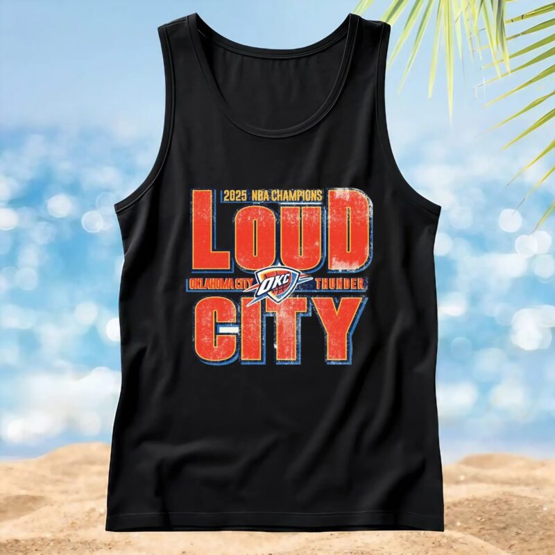 OKC Thunder 2025 NBA Champions Loud City Vintage T shirt