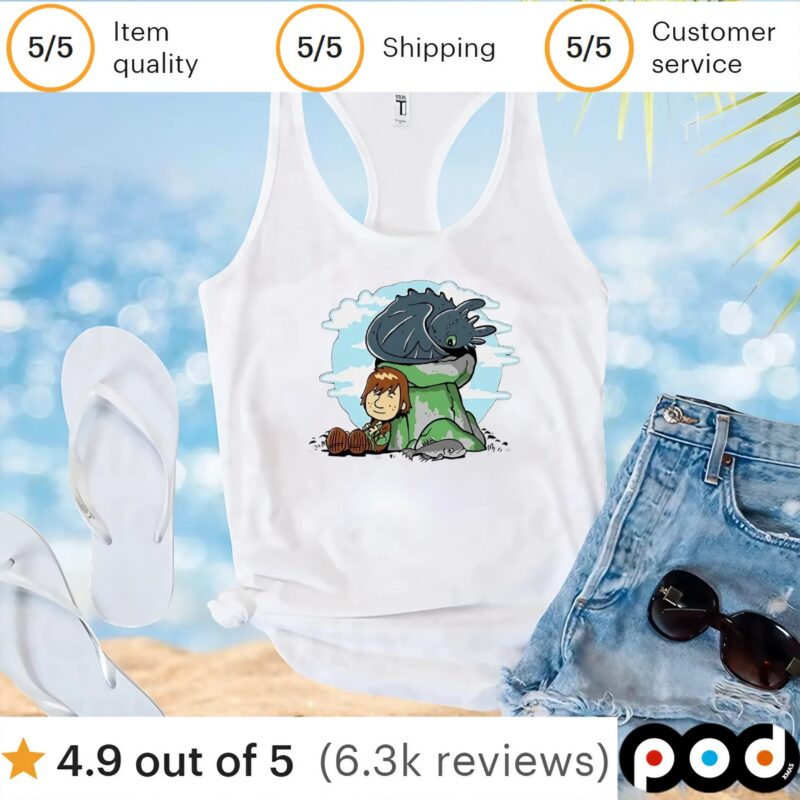 Hiccup and Toothless How to Train Your Dragon X Peanuts relaxing with my dragon t shirt