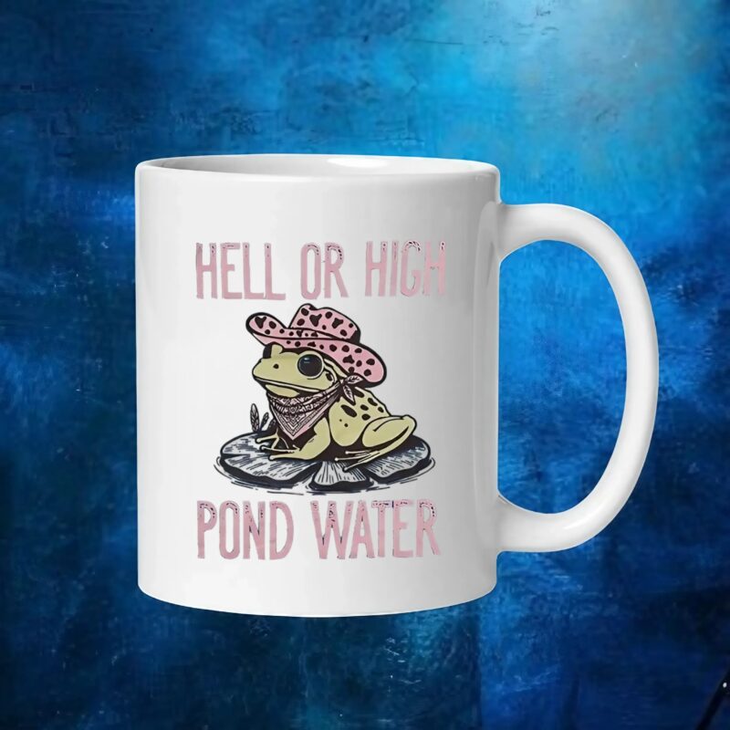 Frog hell or high pond water t shirt