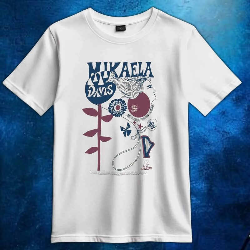 Mikaela Davis Summer Tour 2025 Poster T Shirt