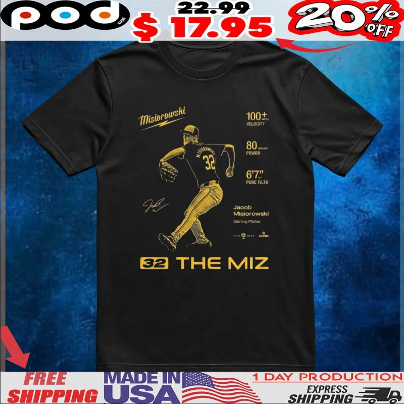 The Miz 32 Milwaukee Brewers Jacob Misiorowski signature t shirt
