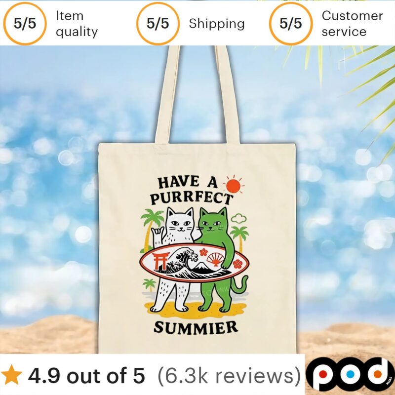 Cat have a purrfect summier t shirt