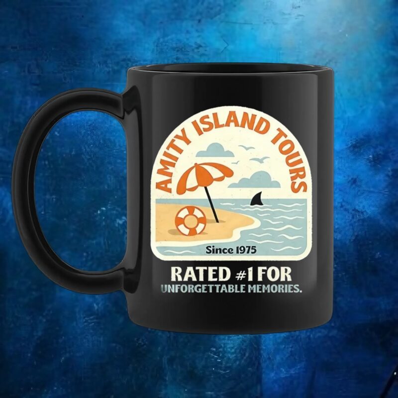 JAWS Amity Island Tours rated 1 for unforgettable memories t shirt