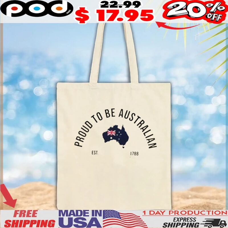 Proud To Be Australian Est 1788 Map T Shirt