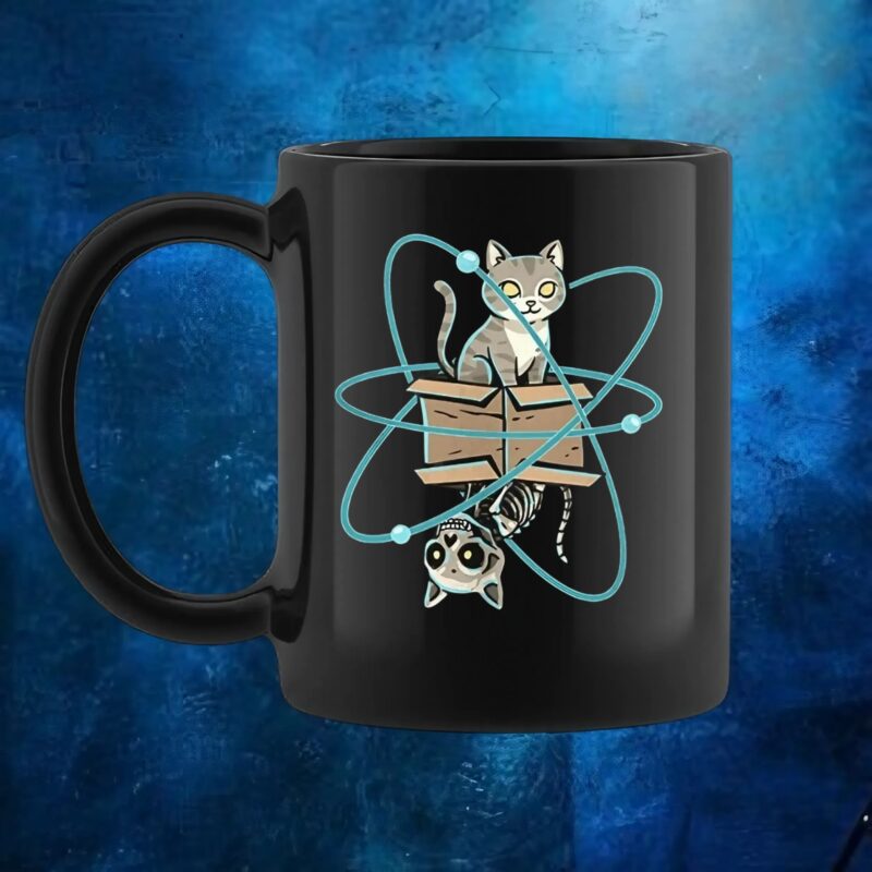 Cat in quantum superposition shirt