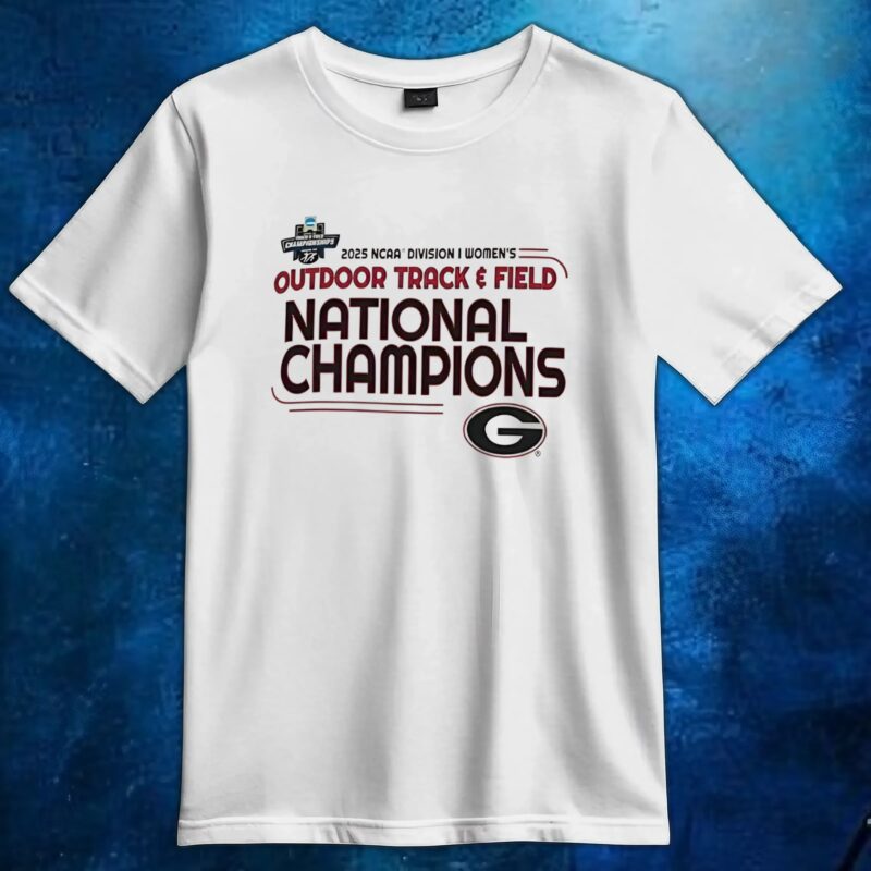 Georgia Bulldogs 2025 Ncaa Women’s Outdoor Track And Field National Champions T Shirt