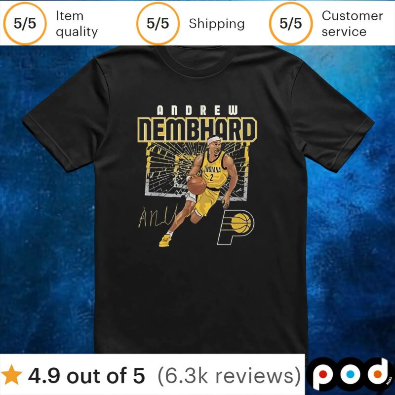 Andrew Nembhard Indiana Pacers shattered t shirt