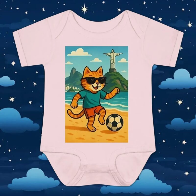 Cat playing football t shirt