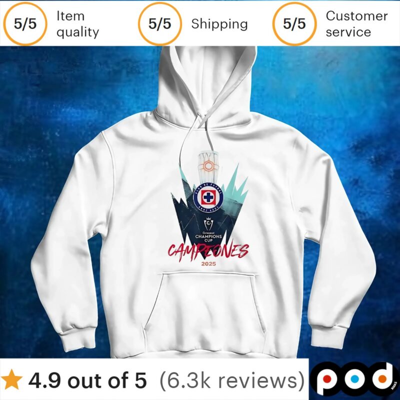 Cruz Azul Campeones 2025 Champions Cups t shirt