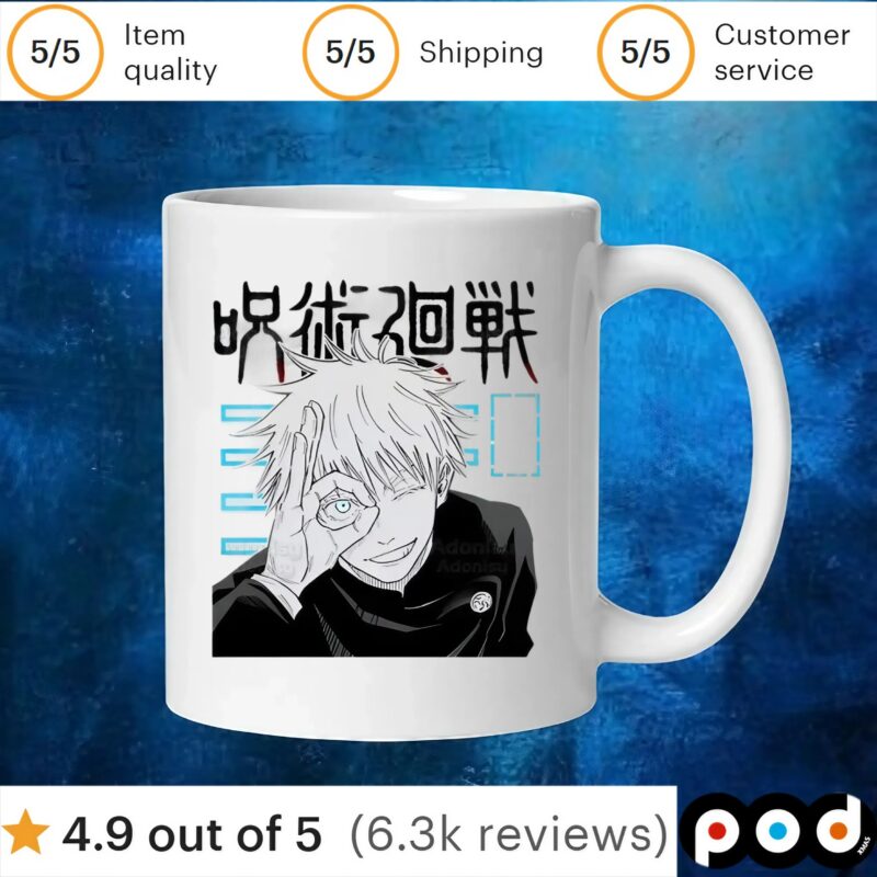 Gojo Satoru Jujutsu Kaisen Otaku Harajuku Man T Shirts Tees T Shirt