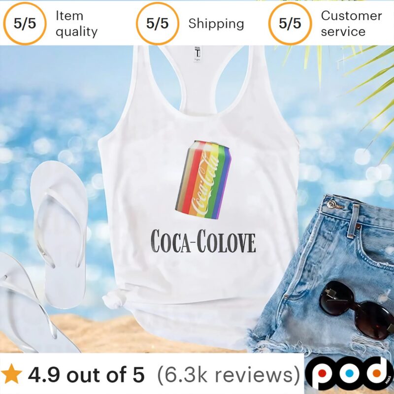 Coca-Colove is love Cola pride month t shirt