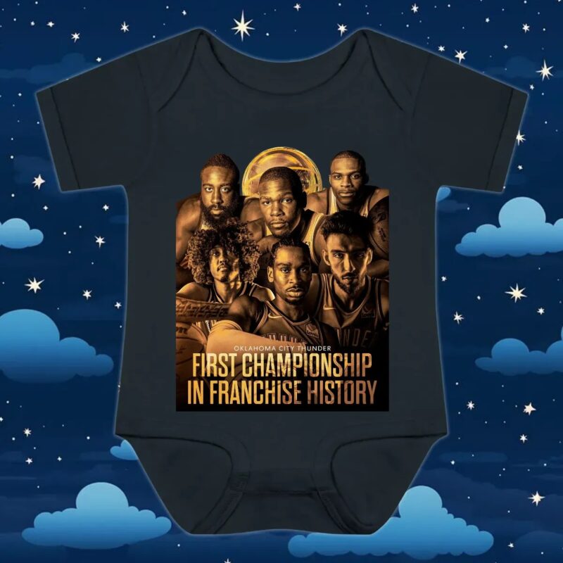 Congrats Oklahoma City Thunder First Championship In Franchise History Nba Finals 2025 T Shirt