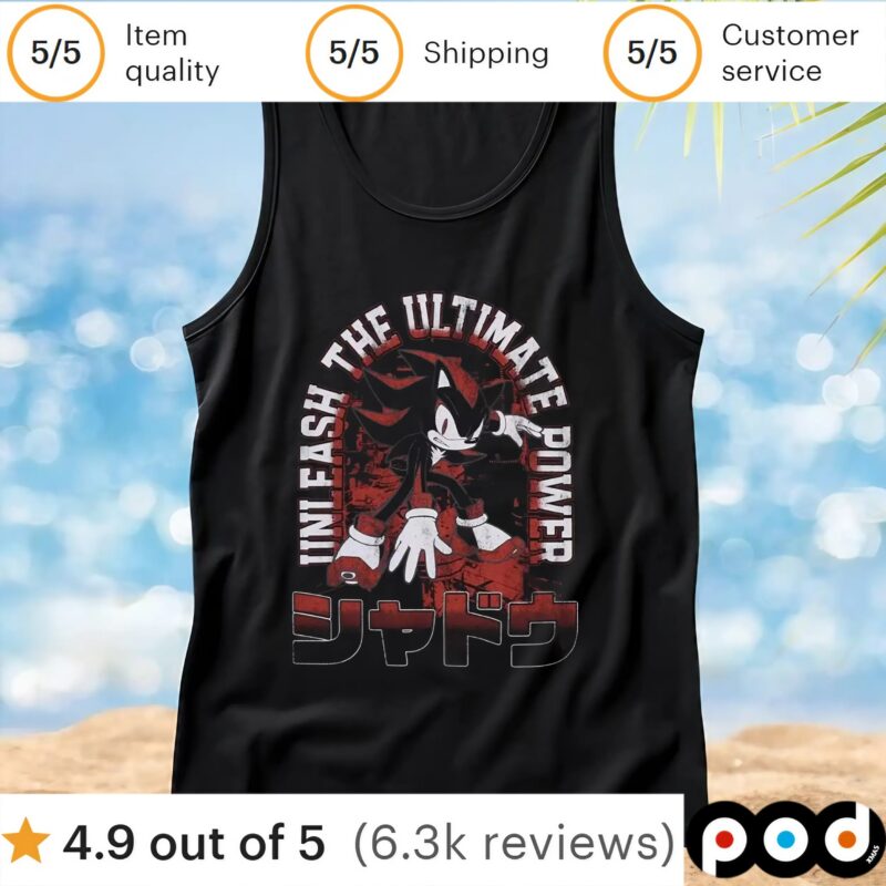 Sonic Shadow The Hedgehog Unleash The Ultimate Tower T Shirt