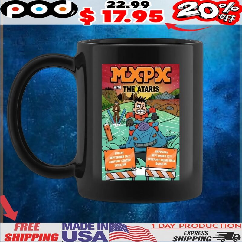 MXPX Sept 26 Century Center Bend OR and Sept 27 Treefort Music Hall Boise ID Poster T Shirt