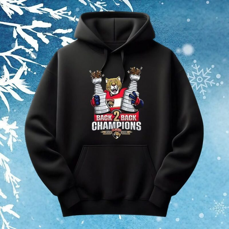 Florida Panthers back to back champions mascot 2024 2025 t shirt