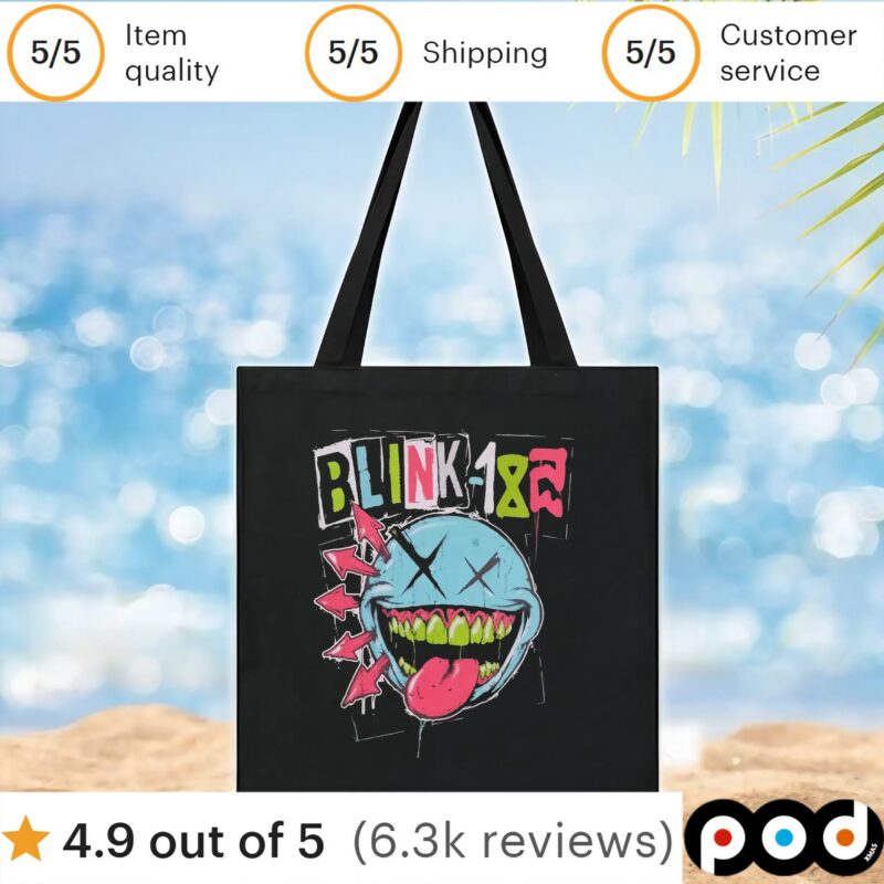 Blink-182 Green Teeth Smile Logo T Shirt